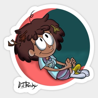 Anne on the Moon Sticker